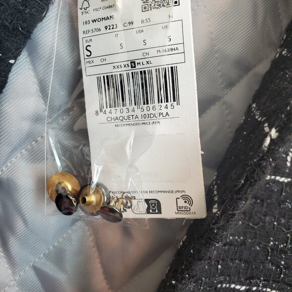 Tweed bomber jacket Mango Brand - Picture 6 of 14